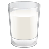 Glass of Milk Emoji on WhatsApp
