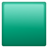 Зеленый квадрат Эмодзи в WhatsApp