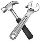 Hammer und Schraubenschlüssel Emoji WhatsApp