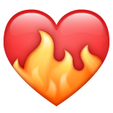 ❤️‍🔥 Coração Em Chamas Emoji nos WhatsApp