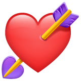 Heart With Arrow Emoji on WhatsApp