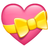 💝 Herz mit Schleife Emoji auf WhatsApp
