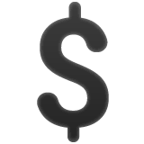 Símbolo del dólar Emoji WhatsApp