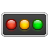 🚥 Horizontal Traffic Light Emoji on WhatsApp