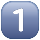 1️⃣ Tecla del número uno Emoji — Significado, copiar y pegar, combinaciónes