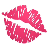Kiss Mark Emoji on WhatsApp