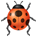 Lady Beetle Emoji on WhatsApp
