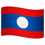 Laotisk Flagga on WhatsApp