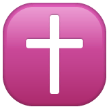 Latin Cross Emoji on WhatsApp