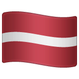 Flag: Latvia Emoji on WhatsApp