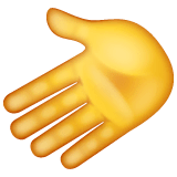 🫲 Mão para a esquerda Emoji nos WhatsApp
