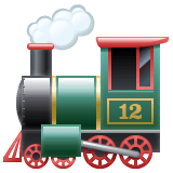 Locomotive à vapeur Émoji WhatsApp