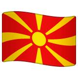 Bandera de Macedonia del Norte Emoji WhatsApp