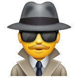 Hombre detective Emoji WhatsApp