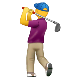 Golfista (homem) Emoji WhatsApp