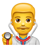 Profissional de saúde (homem) Emoji WhatsApp