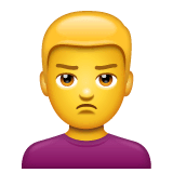 🙎‍♂️ Uomo accigliato Emoji su WhatsApp