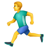 Hombre corriendo Emoji WhatsApp