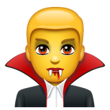 Männlicher Vampir Emoji WhatsApp