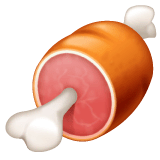 Fleisch auf Knochen Emoji WhatsApp