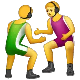 Men Wrestling Emoji on WhatsApp