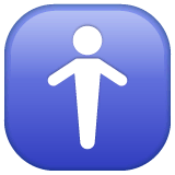🚹 Simbolo con immagine stilizzata di uomo Emoji su WhatsApp
