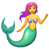🧜‍♀️ Meerjungfrau Emoji auf WhatsApp