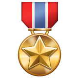 Military Medal Emoji on WhatsApp