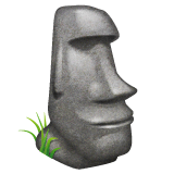 emoji de moai com vinho* : r/HUEstation