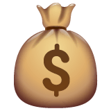 Money Bag Emoji on WhatsApp
