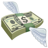 💸 Money With Wings Emoji on WhatsApp