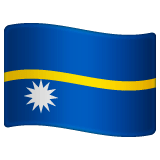 Flagge von Nauru Emoji WhatsApp
