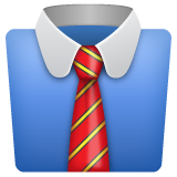 Рубашка с галстуком Эмодзи в WhatsApp