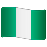 Флаг Нигерии Эмодзи в WhatsApp