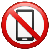 No Mobile Phones Emoji on WhatsApp