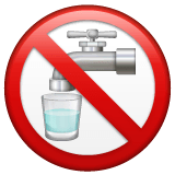 Kein Trinkwasser Emoji WhatsApp
