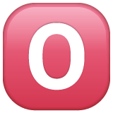 🅾️ Gruppo sanguigno 0 Emoji su WhatsApp