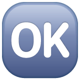 🆗 OK Button Emoji on WhatsApp