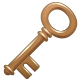 Старинный ключ Эмодзи в WhatsApp