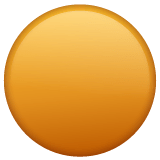 Círculo naranja Emoji WhatsApp