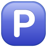 Symbole de parking Émoji WhatsApp