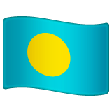 Флаг Палау on WhatsApp