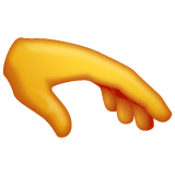 🫳 Mão com a palma para baixo Emoji nos WhatsApp