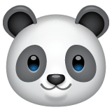Muso di panda Emoji WhatsApp
