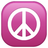 ☮️ Friedenssymbol Emoji auf WhatsApp