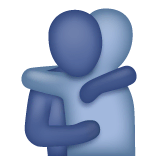 Persone che si abbracciano Emoji WhatsApp