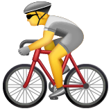 🚴 Person Biking Emoji on WhatsApp