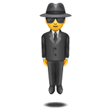 Person In Suit Levitating Emoji on WhatsApp