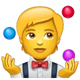 Person Juggling Emoji on WhatsApp