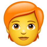 🧑‍🦰 Человек с рыжими волосами Эмодзи в WhatsApp